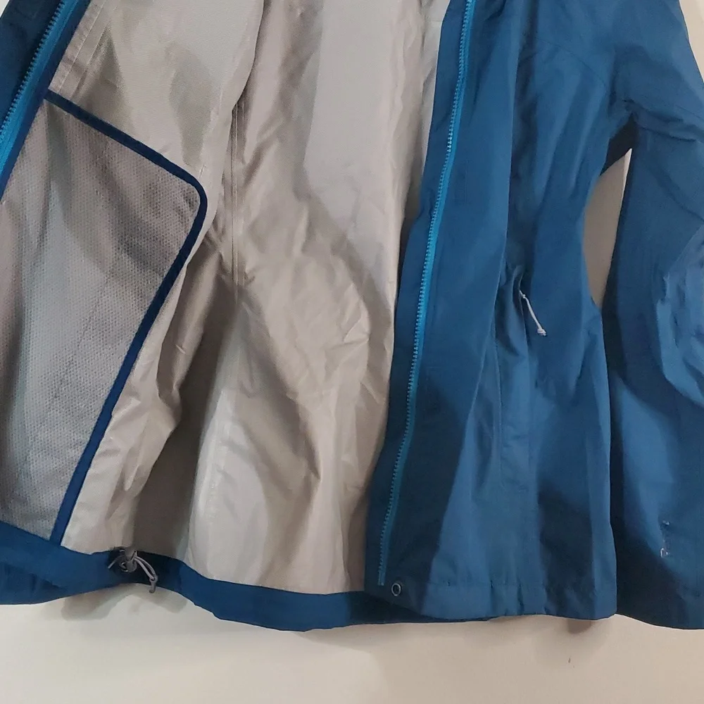Rei Co-Op Peak 2.5L Rain Jacket Size Small Womens Blue/Green - Picture 8 of 15